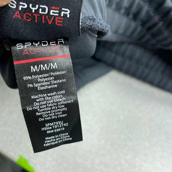 NEW Spyder Active Men's Size M Stretch Jogger Scuba Pants Black - Picture 5 of 8